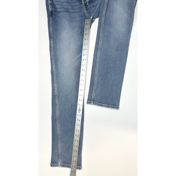 REDONE Jeans Womens 26 80s Slim Straight Blue Denim High Rise Button Fly 90s - Picture 13 of 14